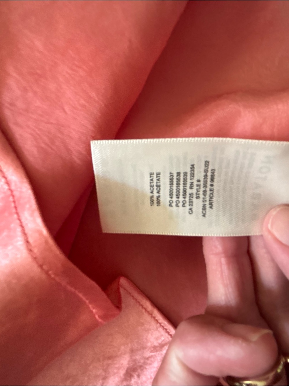 Babaton Salmon Pink Cowl Neck Satin Slip Dress 2XS - Picture 4 of 6